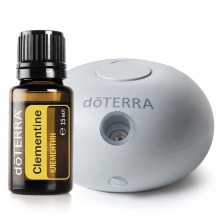 Картинка Набор doTERRA портативный диффузор Bubble с датчиком движения и масло Клементин (Clementine), 15 мл от магазина IQ-Robot