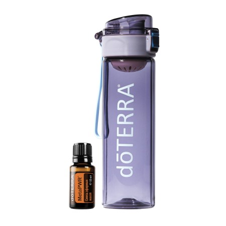 Картинка Набор doTERRA «Солнце в воде» для активного образа жизни (бутылка фиолетовая + MetaPWR) от магазина IQ-Robot