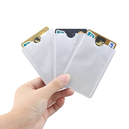Чехол с защитой от считывания RFID для кредитных карт NFC PayPass (3 шт.)