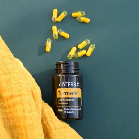 Картинка doTERRA Куркума в капсулах, Turmeric, 60 двухкамерных капсул от магазина IQ-Robot