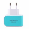 Зарядное устройство на 3 USB (голубой)