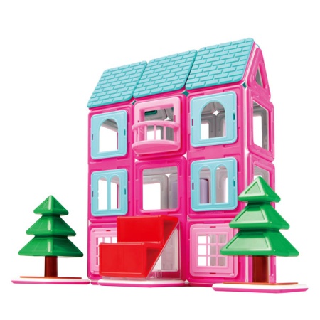 Магнитный конструктор MAGFORMERS 705001 Sweet House Set (64 элемента)
