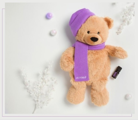 Картинка Согревающий медвежонок Тедди с эфирным маслом лаванды doTERRA, 5 мл от магазина IQ-Robot