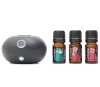 Набор dōTERRA «Ароматная симфония» диффузор Bubble чёрный и 3 масла (по 5 мл)