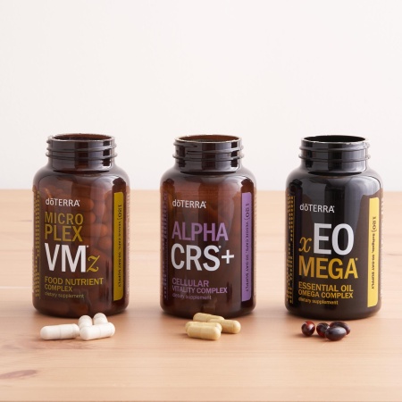 Картинка Набор «Долгожитель» doTERRA Lifelong Vitality Pack, 3x120 капсул от магазина IQ-Robot