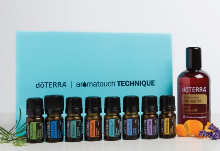Картинка Набор эфирных масел для массажа doTERRA Ароматач Текник АТТ, 8x5 мл + 1x115 мл. от магазина IQ-Robot
