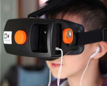3D VR Шлем виртуальной реальности для смартфона 4-5,7" VR SPACE (очки Google Cardboard)